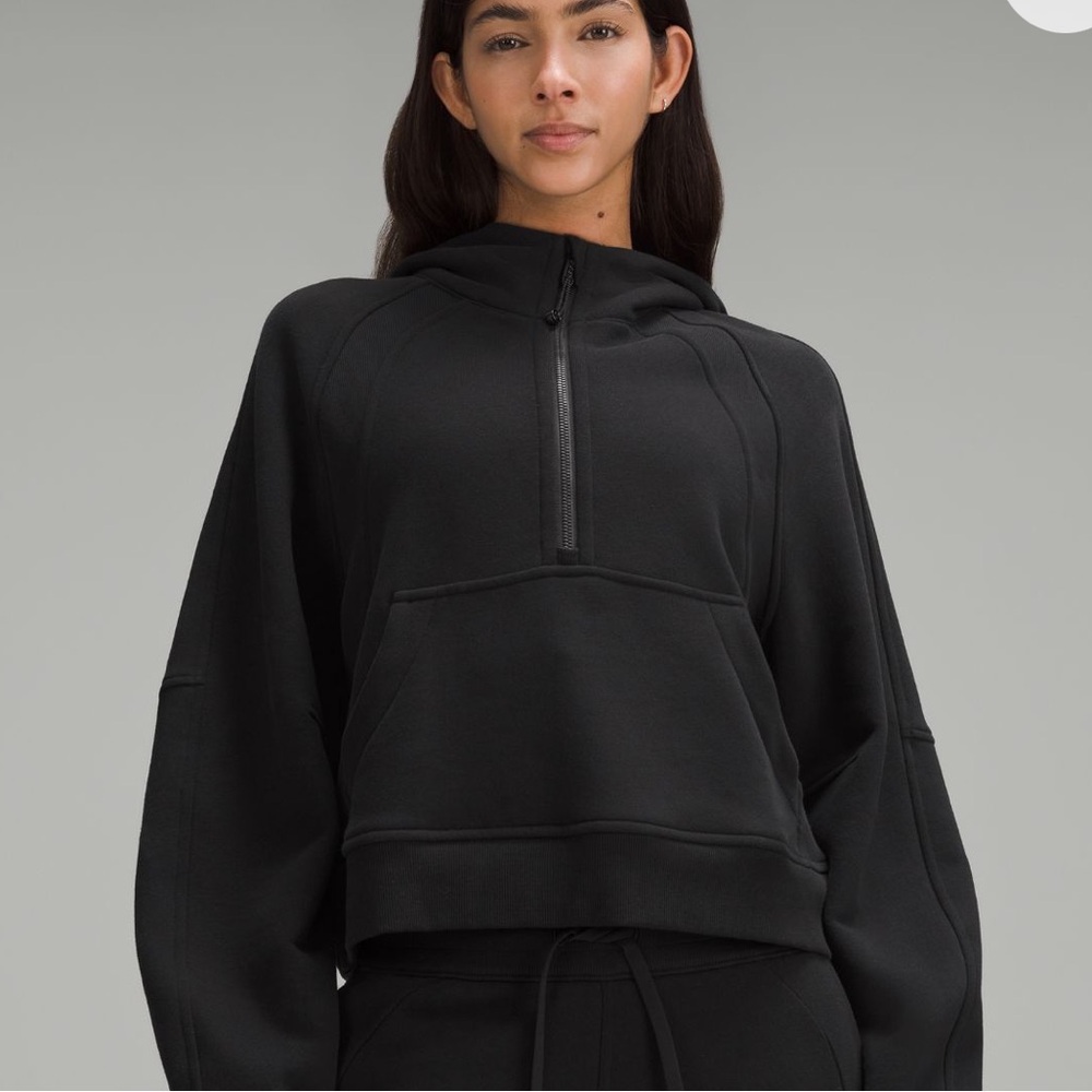 NWT 🍋 lululemon athletica Black Half-Zip Hoodie - Size XS/S